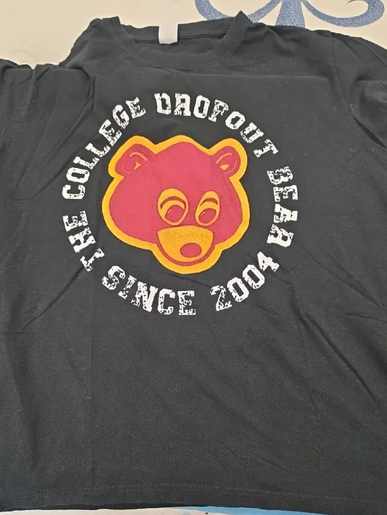 Kanye West THE COLLEGE DROP OUT BEAR SINCE 2004 T SHIRT! LARGE - Picture 8 of 10